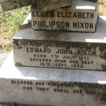 NIXON Ellen Elizabeth Philipson 1871-1935