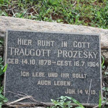 PROZESKY Traugott 1878-1964