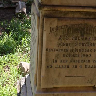 PRETORIUS A.S. nee STRYDOM -1902