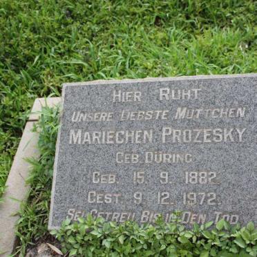 PROZESKY Mariechen nee DURING 1882-1972