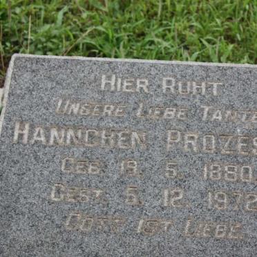 PROZESKY Hannchen 1880-1972