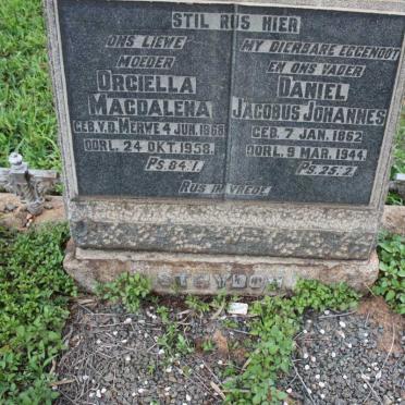 STRYDOM Daniel Jacobus Johannes 1862-1944 &amp; Orciella Magdalena v.d. MERWE 1868-1958