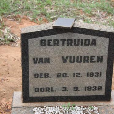 VUUREN Gertruida, van 1931-1932