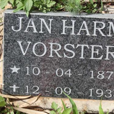 VORSTER Jan Harm 1873-1938