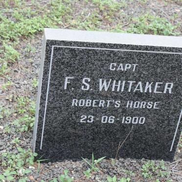 WHITAKER F.S. -1900