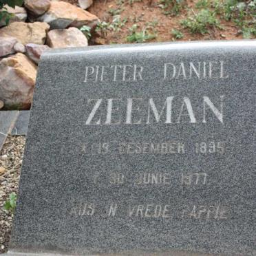 ZEEMAN Pieter Daniel 1895-1977