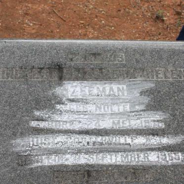 ZEEMAN ? Elizabeth Helena  nee NOLTE 1876-1965
