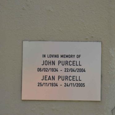 PURCELL John 1934-2004 &amp; Jean 1934-2005