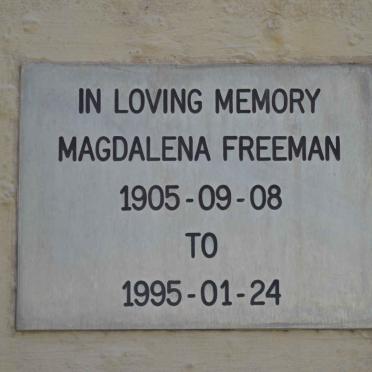 FREEMAN Magdalena 1905-1995