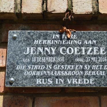 COETZEE Jenny 1938-2016