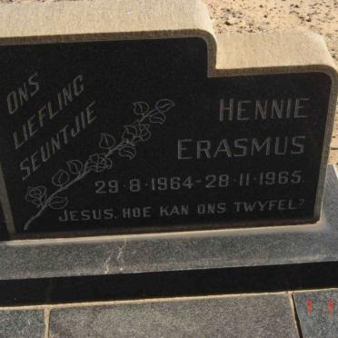 ERASMUS Hennie 1964-1965