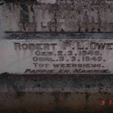 OWEN Robert P.L. 1949-1949