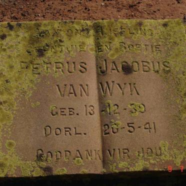 WYK Petrus Jacobus, van 1939-1941