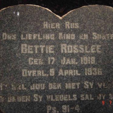 ROSSLEE Bettie 1918-1936