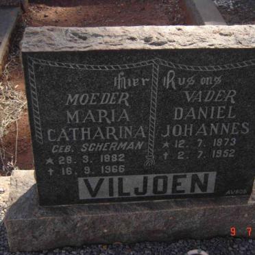 VILJOEN Daniel Johannes 1873-1952 &amp; Maria Catherina SCHERMAN 1882-1966