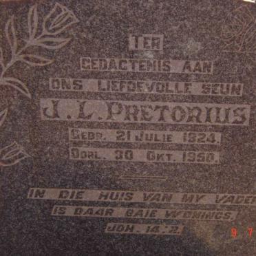 PRETORIUS J.L. 1924-1950