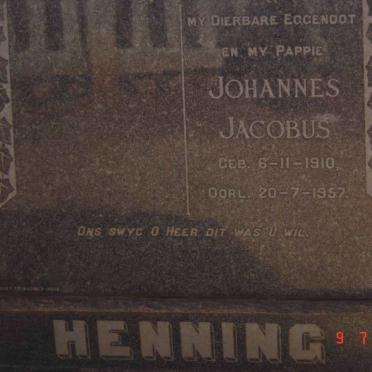 HENNING Johannes Jacobus 1910-1957