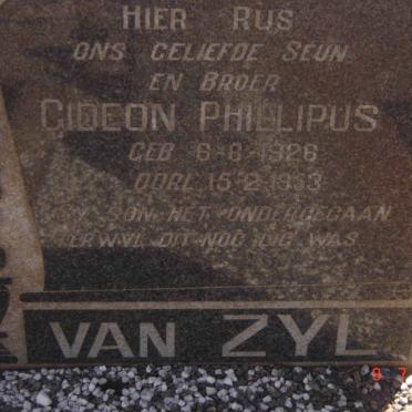 ZYL Gideon Phillipus, van 1926-1953