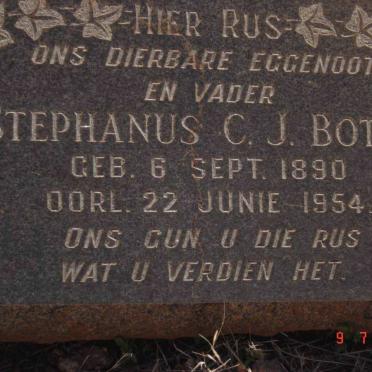 BOTHA Stephanus C.J. 1890-1954