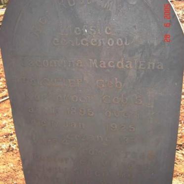 POTGIETER Jacomina Magdalena nee KOEKEMOER 1895-1925