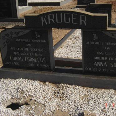 KRUGER Lukas Cornelus 1906-1976 &amp; Anna Sophia 1915-1991