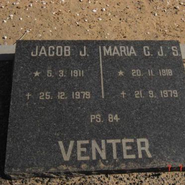 VENTER Jacob J. 1911-1979 &amp; Maria C.J.S. 1918-1979