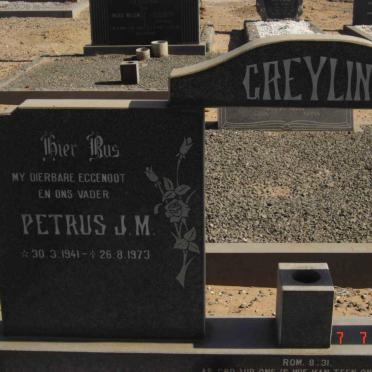 GREYLING Petrus J.M. 1941-1973