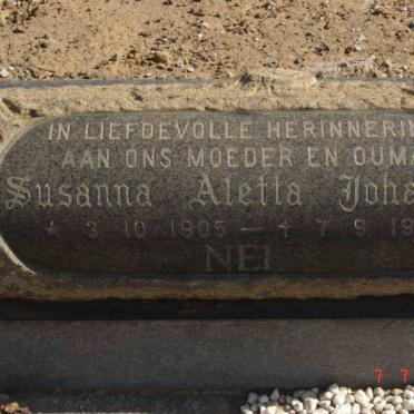 NEL Susanna Aletta Johanna 1905-1971