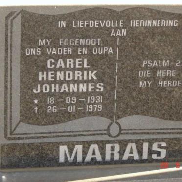 MARAIS Carel Hendrik Johannes 1931-1979