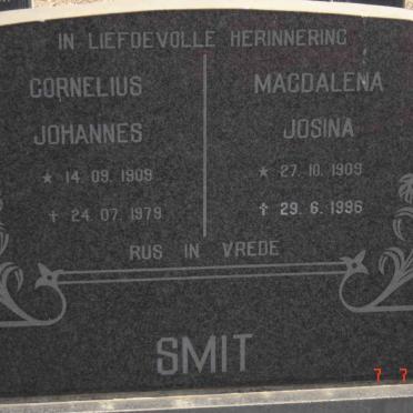 SMIT Cornelius Johannes 1909-1979 &amp; Magdalena Josina 1909-1996