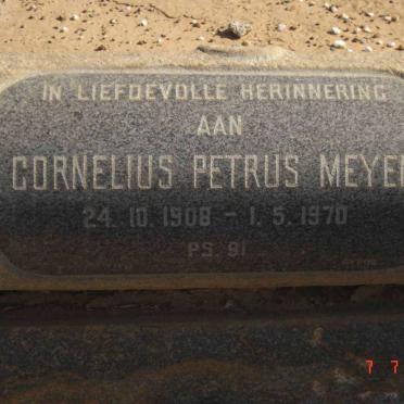 MEYER Cornelius Petrus 1908-1970