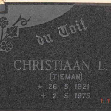 TOIT Christiaan L.P., du 1921-1975