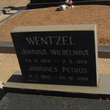 WENTZEL Johannes Petrus 1902-1986 &amp; Johanna Wilhelmina 1908-1979