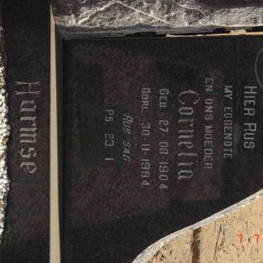 HARMSE Cornelia 1904-1994