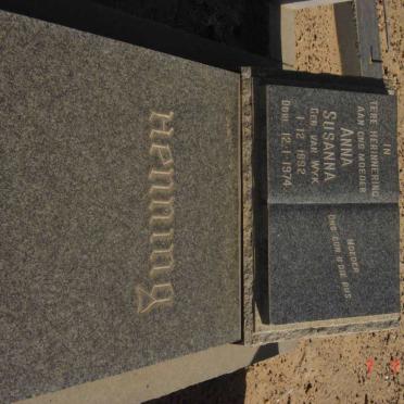 HENNING Willem Frederik 1891-1964 &amp; Anna Susanna VAN WYK 1892-1974