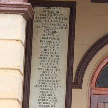 06. Plaque with list of names