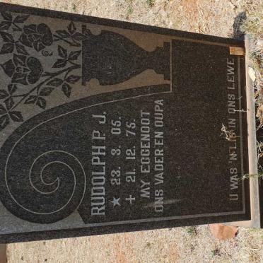 ? Rudolph P.J. 1905-1975