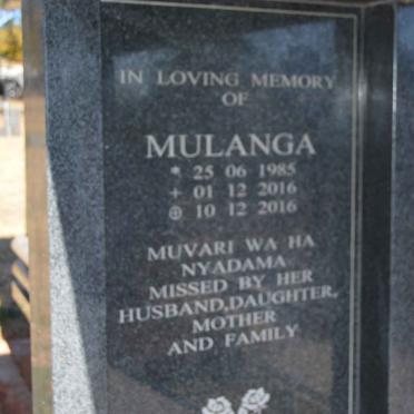 ? Mulanga 1985-2016