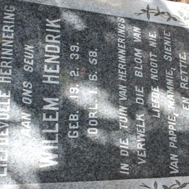 ? Willem Hendrik 1939-1958