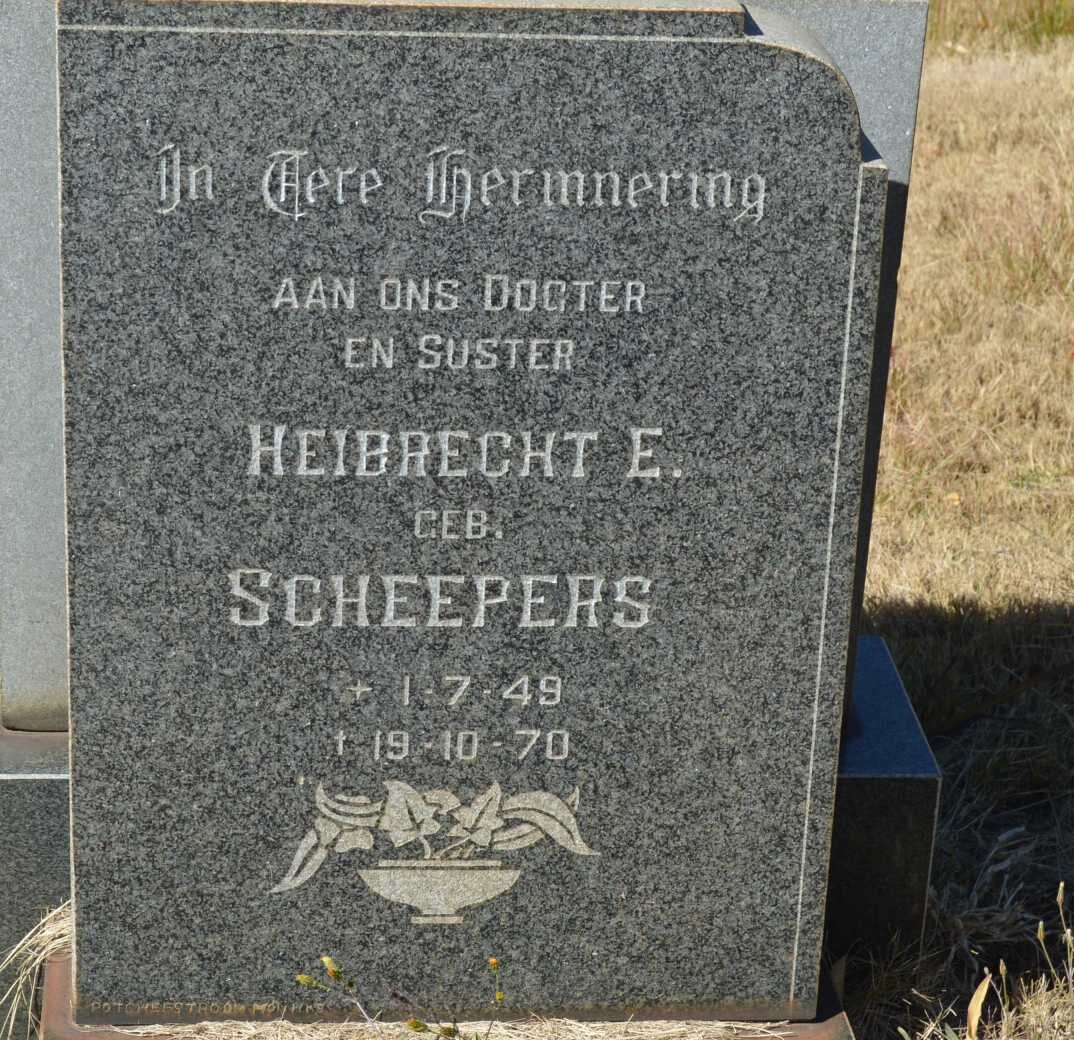 ? Heibrecht E. nee SCHEEPERS 1949-1970