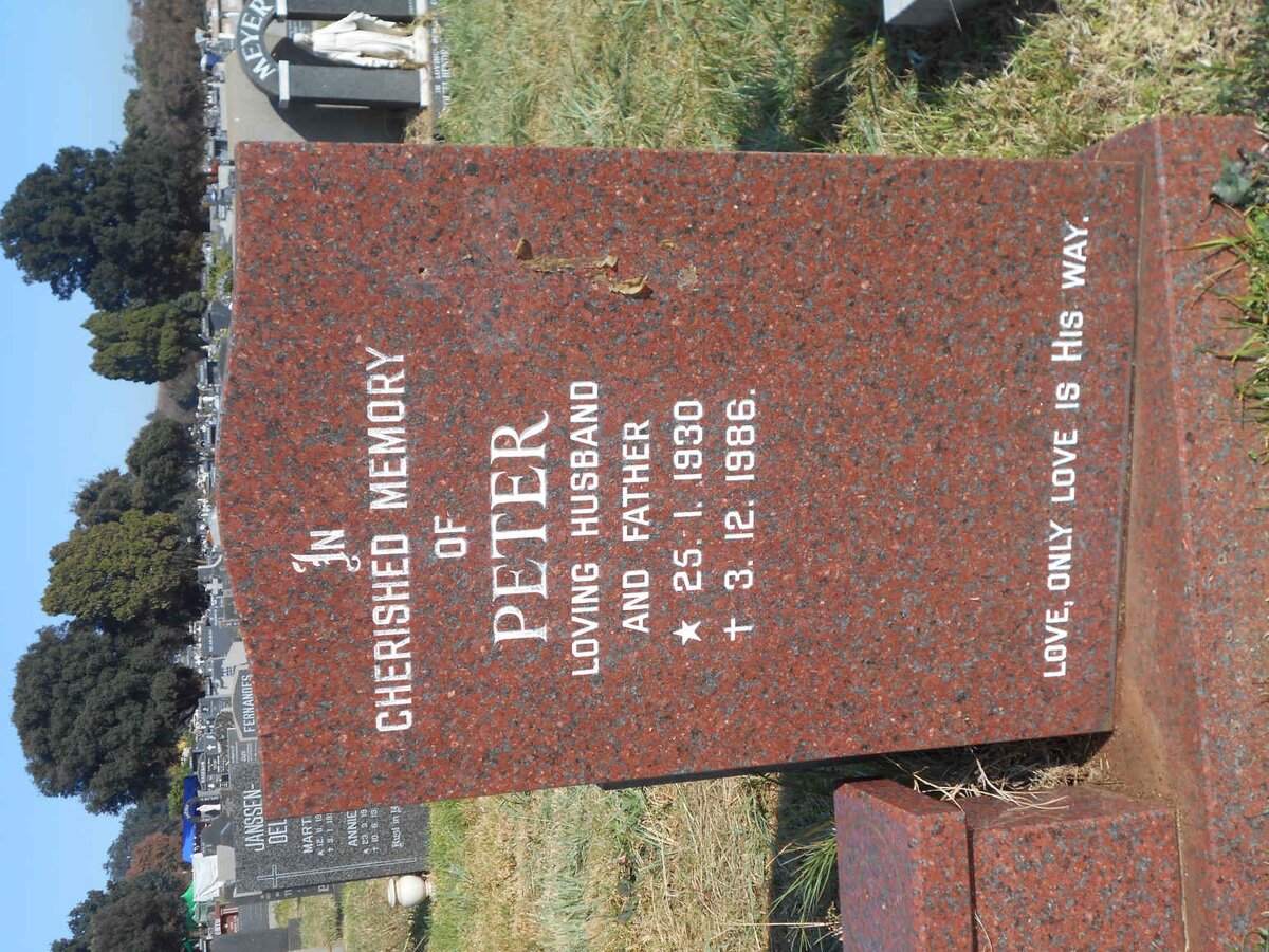 ? Peter 1930-1986