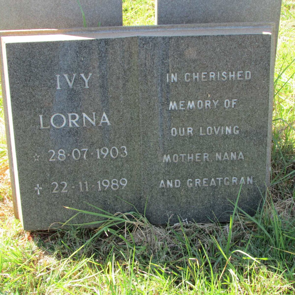 ? Ivy Lorna 1903-1989