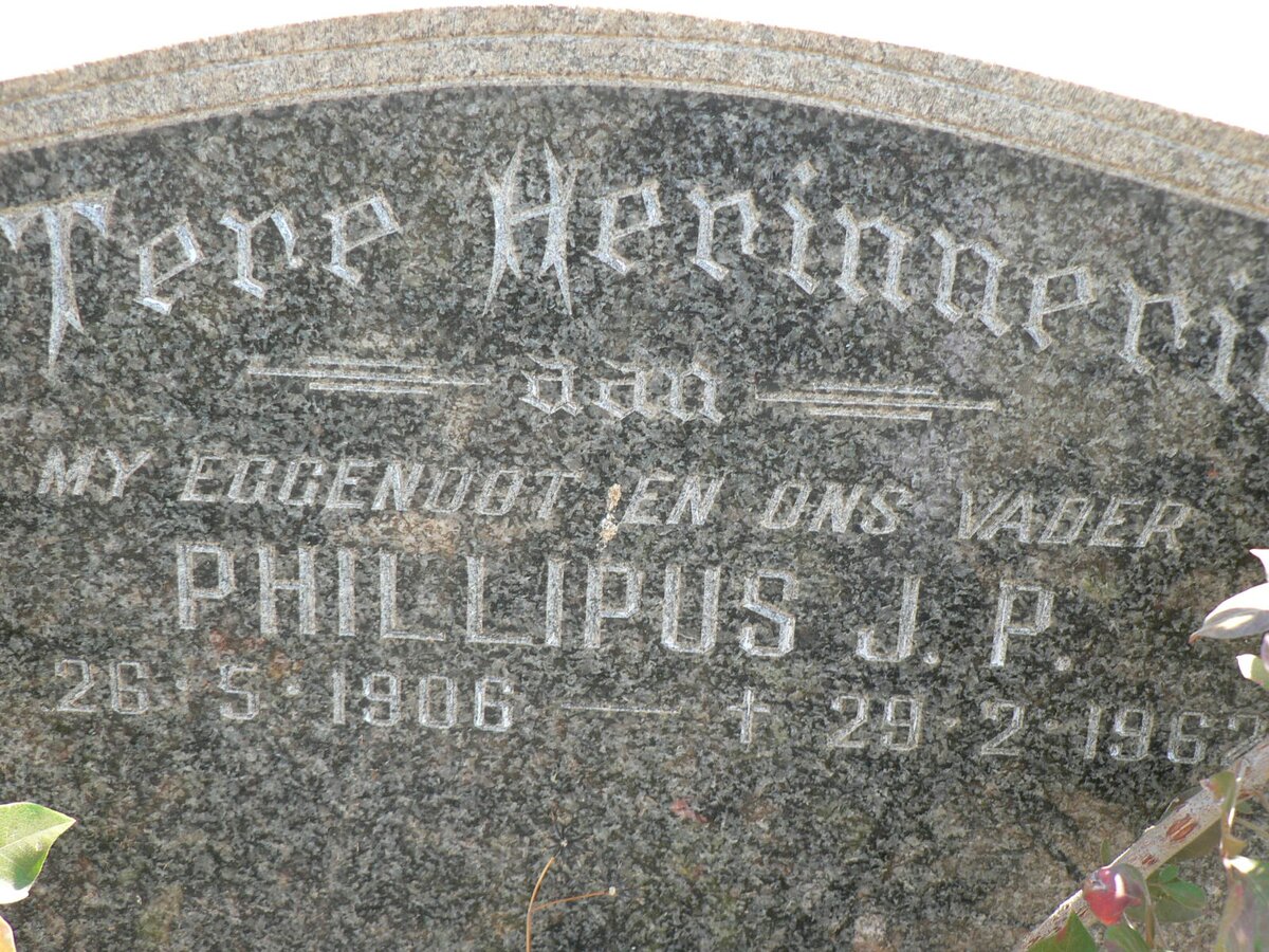 ? Phillipus J.P. 1906-1962