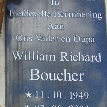 BOUCHER William Richard 1949-2004