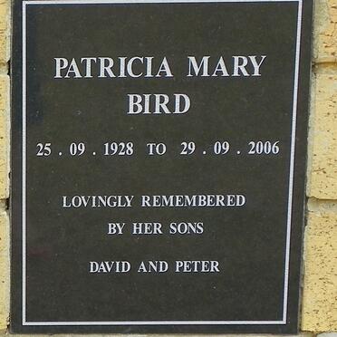 BIRD Patricia Mary 1928-2006