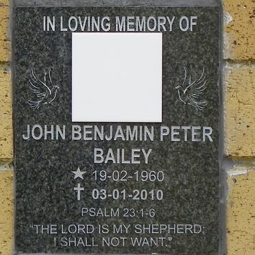 BAILEY John Benjamin Peter 1960-2010