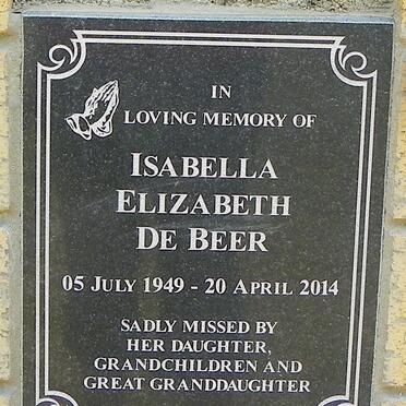 BEER Isabella Elizabeth, de 1949-2014