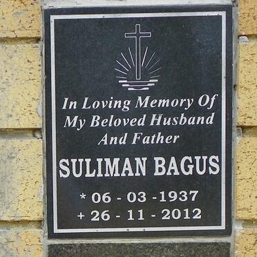 BAGUS Suliman 1937-2012