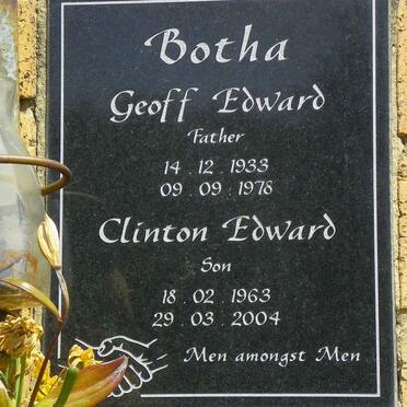 BOTHA Geoff Edward 1933-1978 :: BOTHA Clinton Edward 1963-2004