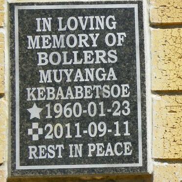 BOLLERS Muyanga Kebaabetsoe 1960-2011